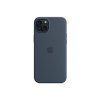 APPLE iPhone 15 Plus Silicone Case with MagSafe - Storm Blue