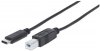 MANHATTAN kabel Hi-Speed USB-C, C Male / B Male, 2m, černý