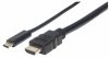 Manhattan kabel USB-C to HDMI, 1m, černá