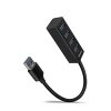 AXAGON HUE-M1A, 4x USB 3.2 Gen 1 MINI hub, kovový, kabel USB-A 20cm