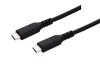 C-TECH kabel USB 4.0, Type-C (CM/CM), PD 100W, 40Gbps, 0,5m, černý