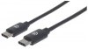 MANHATTAN kabel Hi-Speed USB-C, Type-C Male to Type-C Male, 2m, černý