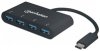 MANHATTAN USB 3.1 Gen 1 Type-C Hub, 4 Type-A Ports, Bus Power