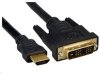 PREMIUMCORD Kabel HDMI - DVI-D 2m (M/M, zlacené kontakty, stíněný)