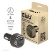 Club3D Auto nabíječka pro Notebooky 63W, 2 porty (USB-A + USB-C)