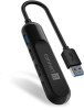 CONNECT IT USB-A hub USB 3.0, externí, černý