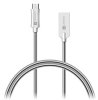 CONNECT IT Wirez Steel Knight Micro USB - USB, metallic silver, 1 m