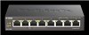 D-Link DGS-1008P 8-port Gigabit Desktop Switch, 4 porty jsou PoE+, PoE budget 68W