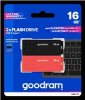 GOODRAM Flash Disk 2x16GB UME3, USB 3.0, oranžová, černá