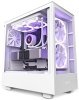 NZXT skříň H5 Elite edition / 3x120 mm (2xRGB) fan / USB 3.0 / USB-C 3.1 / průhledná bočnice i přední panel / bílá