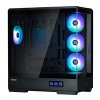 ZALMAN case P50 DS, Mid Tower, ATX, 2xUSB 3.0, 1xUSB-C, 4x 120mm ARGB Fan, Boční display, černá