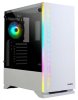 ZALMAN skříň S5 White,  ATX bez zdroje , RGB