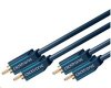 ClickTronic HQ OFC kabel 2x Cinch - 2x Cinch RCA, M/M, 10m