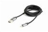 GEMBIRD Kabel USB 2.0 Lightning (IP5 a vyšší) nabíjecí a synchronizační kabel, opletený, 1,8m, černý, blister