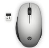 HP Dual Mode Silver Mouse 300 - bluetooth myš, připojení ke dvou PC zároveň