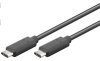 PremiumCord Kabel USB 3.1 konektor C/male - USB 3.1 C/male, černý, 0,5m