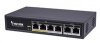 Vivotek 6-ti portový Switch, 4xRJ45 10/100 s PoE (802.3af/at, PoE budget 60W), 2xRJ45 10/100, 4kV přepěťová ochrana