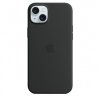 APPLE iPhone 15 Plus Silicone Case with MagSafe - Black