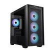 ASUS case A21 PLUS, Mini Tower, průhledná bočnice, 4x 120mm ARGB Fan, černá