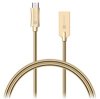 CONNECT IT Wirez Steel Knight Micro USB - USB, metallic gold, 1 m