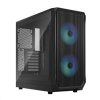 FRACTAL DESIGN skříň Focus 2 RGB Black TG Clear Tint, 2x USB 3.0, bez zdroje, mATX