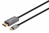 Manhattan kabel USB-C na DisplayPort 1.4, USB-C Male na DisplayPort Male, 2m, černá