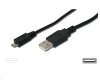 PREMIUMCORD Kabel USB 2.0 A - Micro B propojovací 1m