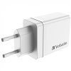 VERBATIM Univerzální adaptér CHR-30EU2, 30W, 1x USB-C, 3x USB bílá