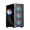 ZALMAN case I4 TG, Mid Tower, ATX, 2xUSB 3.0, 1xUSB 2.0, 4x 120mm RGB Fan, černá