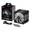 ASUS ventilátor TUF GAMING TR120 ARGB, 3x120mm, černá