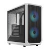 FRACTAL DESIGN skříň Focus 2 RGB White TG Clear Tint, 2x USB 3.0, bez zdroje, mATX