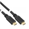 PREMIUMCORD Kabel HDMI High Speed with Ether.4K@60Hz, se zesilovačem,30m, 3x stínění, M/M, zlacené konektory