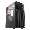 VeinX case OD15A-BK, ATX, Průhledná bočnice, Černá