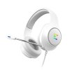 ZALMAN headset ZM-HPS310 RGB, Herní, Drátový USB, 7.1, bílá