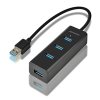 AXAGON HUE-S2B, 4x USB 3.0 CHARGING hub, micro USB nap. konektor, kabel USB-A 30cm