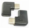 PremiumCord Adaptér USB-C/male - C/female zahnutý 90°