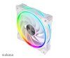 AKASA ventilátor SOHO AR, 12cm ARGB PWM fan, 120x120x25mm, bílá