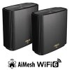 ASUS ZenWiFi XT9 2-pack Wireless AX7800 Tri-band Mesh WiFi 6 System, black