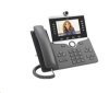 Cisco CP-8845-3PCC-K9=, VoIP telefon, 10line, 2x10/100/1000, 5" displej, kamera, Bluetooth, PoE