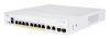 Cisco switch CBS250-8FP-E-2G-UK (8xGbE,2xGbE/SFP combo,8xPoE+,120W,fanless) - REFRESH