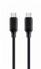 GEMBIRD Kabel USB PD (Power Delivery), 100W, Type-C na Type-C kabel (CM/CM), 1,5m, datový a napájecí, černá