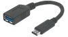 MANHATTAN Kabel Superspeed USB-C na USB, 15cm, černá