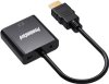 PremiumCord převodník HDMI na VGA se zvukem 3,5mm stereo jack, černá