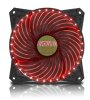 EVOLVEO 12L2RD ventilátor 120mm, 33 LED, červený, 3pin