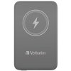 VERBATIM Powerbanka Charge 'n' Go, Magnetická, 10000 mAh, USB-C, Šedá