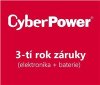 CyberPower 3. rok záruky pro UT1050EG-FR, UT1050EG