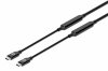 MANHATTAN Kabel USB-C Male to Male, USB 3.2 Gen 2 Type-C Active Device Cable, 5m, pozlacené koncovky, černá