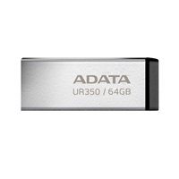 ADATA Flash Disk 64GB UR350, USB 3.2 Dash Drive, kov černá