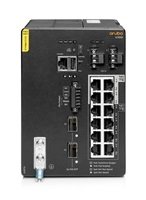 Aruba 4100i 12-port 1GbE (8-port Class 4 POE and 4-port Class 6 POE) 2-port SFP+ DIN Mount Switch JL817A RENEW