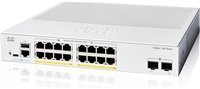 Cisco Catalyst switch C1300-16P-2G (16xGbE,2xSFP,16xPoE+,120W,fanless)